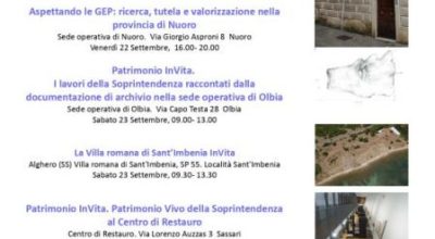 Giornate Europee del Patrimonio 2023 “Patrimonio InVita”