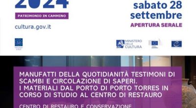 GEP 2024 “Patrimonio in cammino”. Manufatti della quotidianità testimoni di scambi e circolazione di saperi. I materiali dal porto di Porto Torres in corso di studio al Centro di Restauro della Soprintendenza di Sassari e Nuoro
