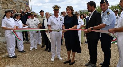 La Maddalena. Inaugurazione del Forte Carlo Felice, all’interno della sede della Scuola Sottoufficiali della Marina Militare