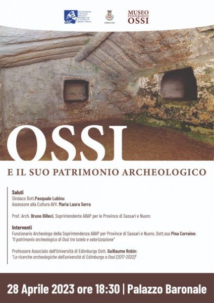 Conferenza “Ossi e il suo patrimonio archeologico”