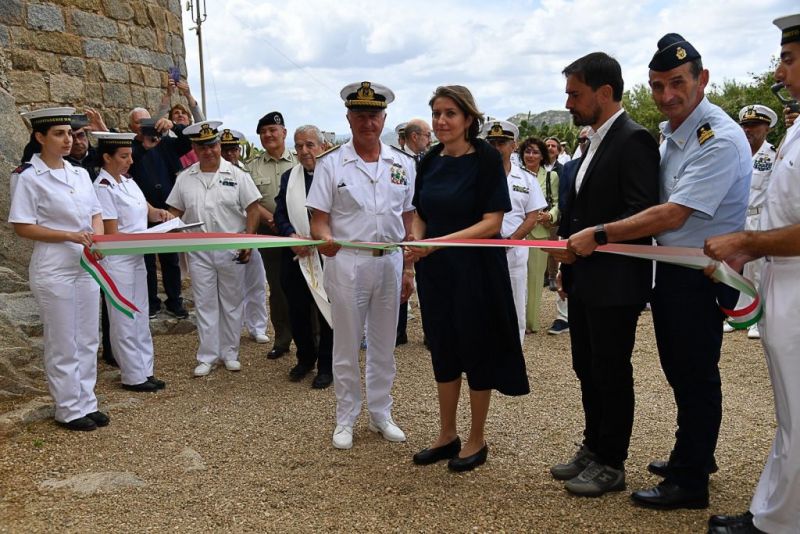 La Maddalena. Inaugurazione del Forte Carlo Felice, all’interno della sede della Scuola Sottoufficiali della Marina Militare